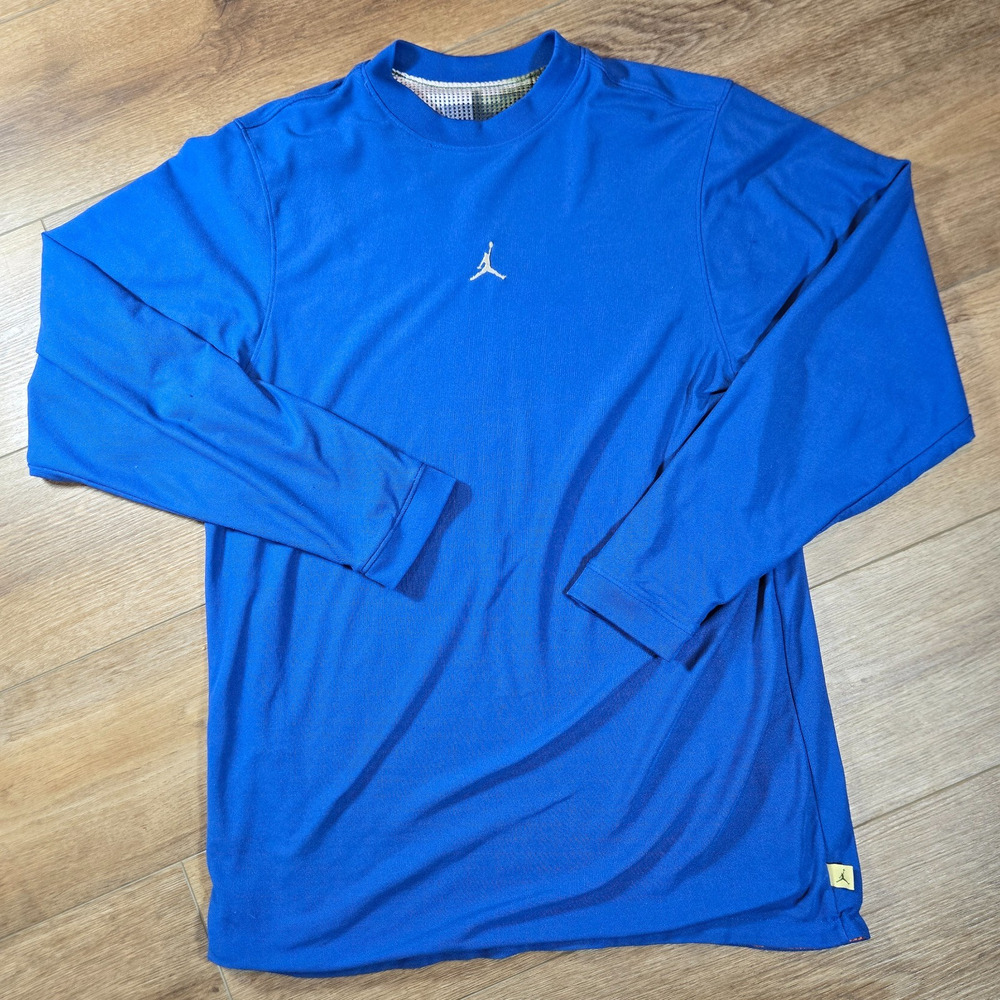 Nike Dri Fit Air Jordan Reversible Shirt M Long Sleeve Athletic Streetwear